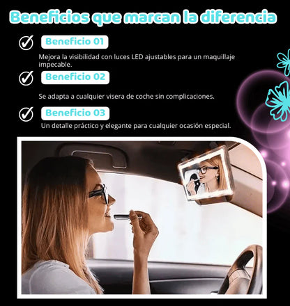 ESPEJO LUZ LED PARA AUTO